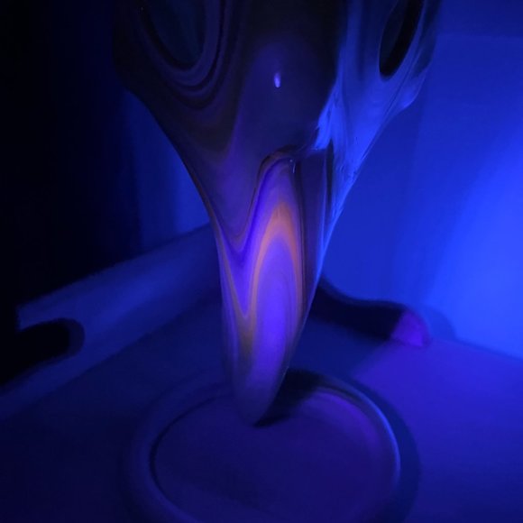 [ SOLD ] Vintage Sooner Glass Trumpet Vase Handblown - Picture 13 of 14